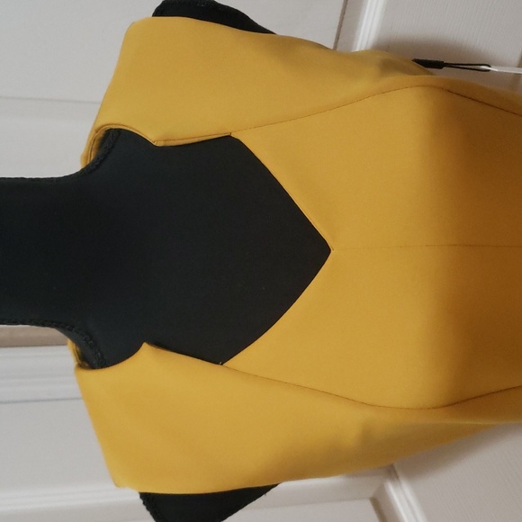 NWT 🎀 Calvin Klein Dreass Ochre Gold Sheath - Picture 1 of 9